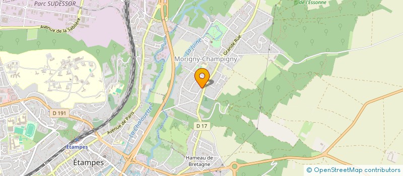 localisation de l'entreprise MONSIEUR ANDRE MONTET  MORIGNY-CHAMPIGNY