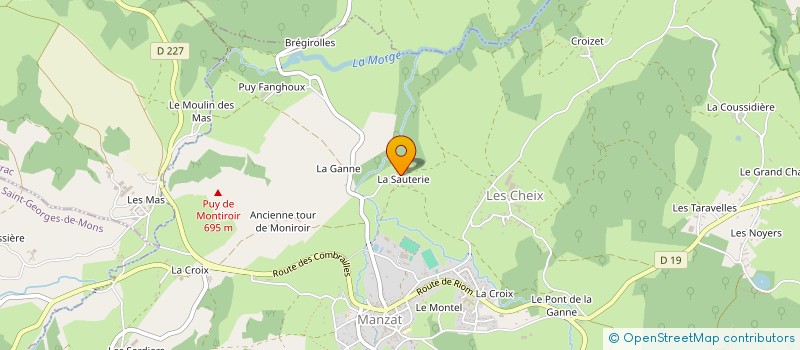 localisation de l'entreprise MONSIEUR ANDRE MONTROBERT à MANZAT
