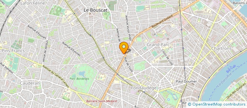 localisation de l'entreprise MONSIEUR ANDRE MOQUET à LE BOUSCAT