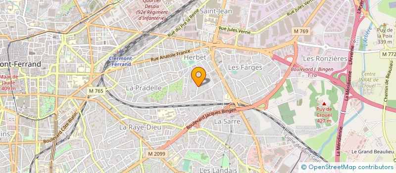 localisation de l'entreprise MONSIEUR ANDRE MOREAU à CLERMONT-FERRAND
