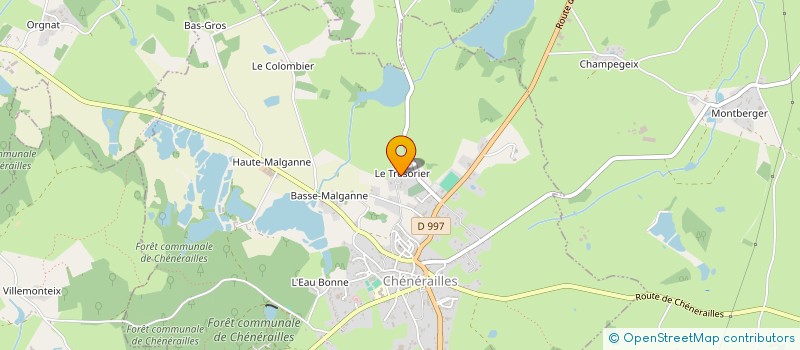 localisation de l'entreprise MONSIEUR ANDRE MOREAU  CHENERAILLES