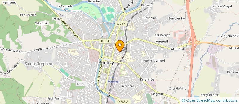 localisation de l'entreprise MONSIEUR ANDRE MORICET  PONTIVY