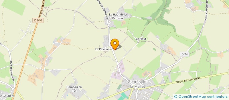 localisation de l'entreprise MONSIEUR ANDRE MORISSE  GONNEVILLE-LA-MALLET