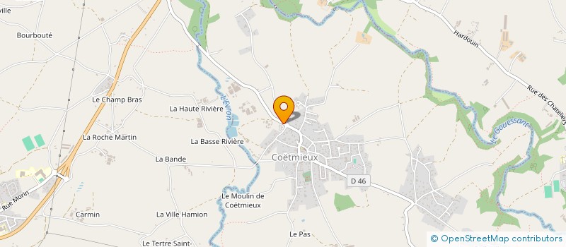 localisation de l'entreprise MONSIEUR ANDRE MORVAN à COETMIEUX