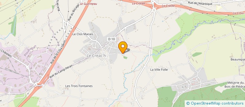 localisation de l'entreprise MONSIEUR ANDRE MORVAN à PLEDRAN