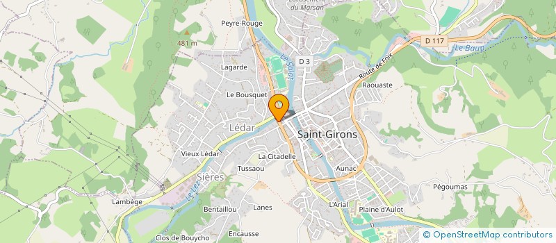 localisation de l'entreprise MONSIEUR ANDRE MOUNE  SAINT-GIRONS