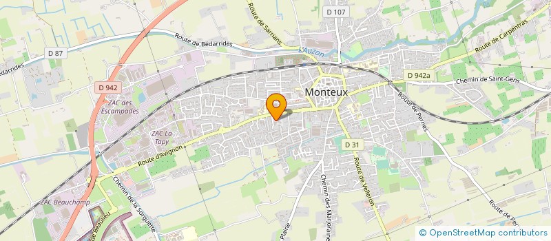 localisation de l'entreprise MONSIEUR ANDRE MOURIES  MONTEUX