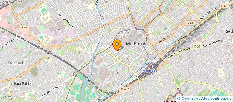 localisation de l'entreprise MONSIEUR ANDRE MULLER  MULHOUSE