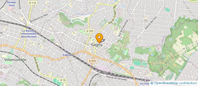 localisation de l'entreprise MONSIEUR ANDRE MULLER  GAGNY