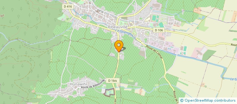 localisation de l'entreprise MONSIEUR ANDRE MURER  RIBEAUVILLE