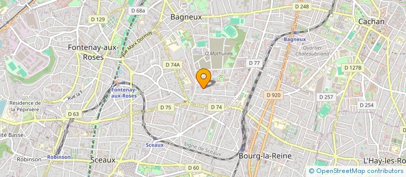 localisation de l'entreprise MONSIEUR ANDRE MUTEBA MUKUNA à BAGNEUX