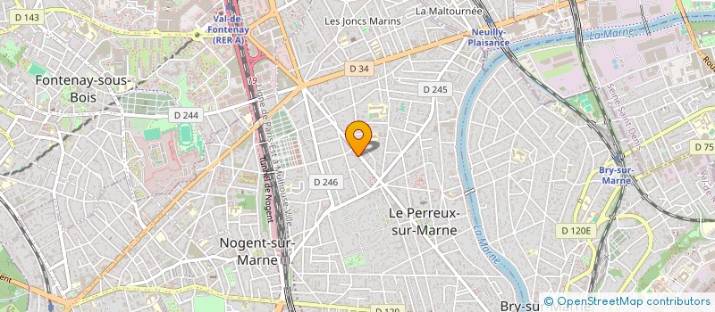 localisation de l'entreprise MONSIEUR ANDRE NANTEAU  LE PERREUX-SUR-MARNE