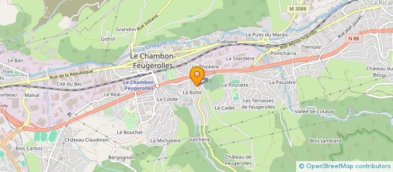 localisation de l'entreprise MONSIEUR ANDRE NAVARO  LE CHAMBON-FEUGEROLLES