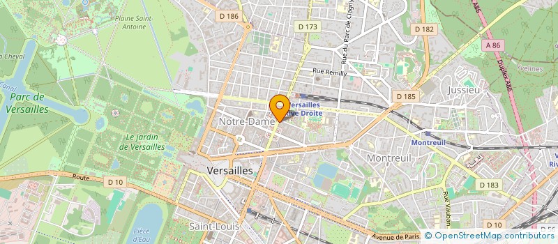localisation de l'entreprise MONSIEUR ANDRE NEMO à VERSAILLES