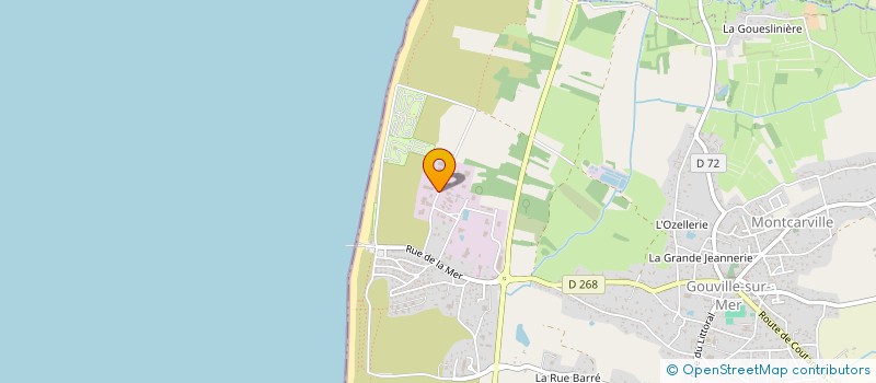 localisation de l'entreprise MONSIEUR ANDRE NERON  GOUVILLE-SUR-MER