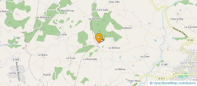 localisation de l'entreprise MONSIEUR ANDRE NESME à SAINT MARTIN EN HAUT