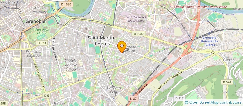 localisation de l'entreprise MONSIEUR ANDRE NICOLLET  SAINT-MARTIN-D'HERES