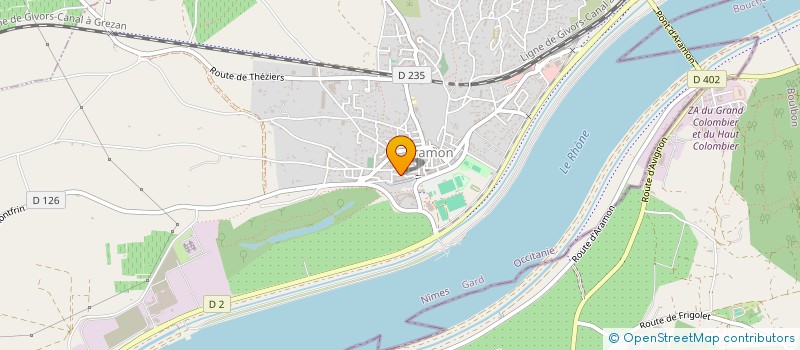 localisation de l'entreprise MONSIEUR ANDRE NIEWADA  ARAMON