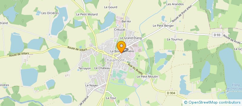 localisation de l'entreprise MONSIEUR ANDRE NIVOLEY à CHALAMONT