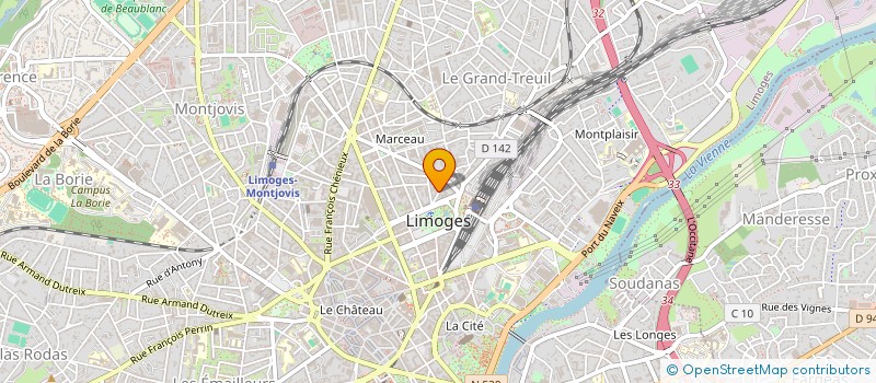 localisation de l'entreprise MONSIEUR ANDRE NORMAND à LIMOGES