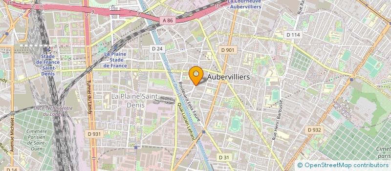 localisation de l'entreprise MONSIEUR ANDRE NOURRY à AUBERVILLIERS