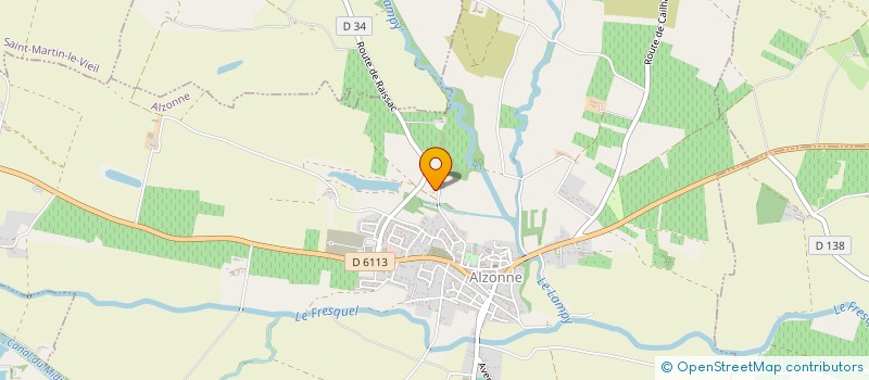 localisation de l'entreprise MONSIEUR ANDRE NOUVEL  ALZONNE