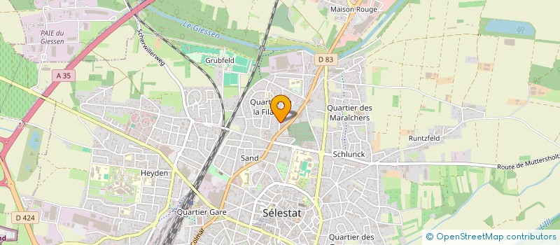 localisation de l'entreprise MONSIEUR ANDRE OBERLIN à SELESTAT