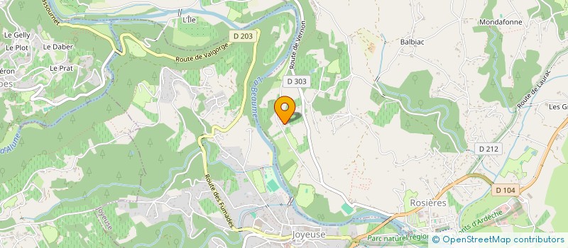 localisation de l'entreprise MONSIEUR ANDRE OLLIER  ROSIERES