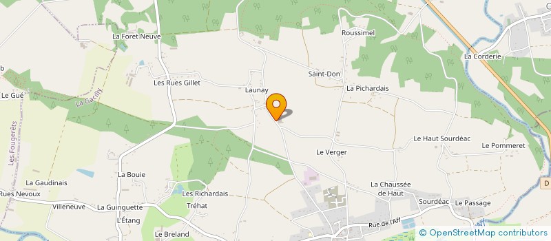 localisation de l'entreprise MONSIEUR ANDRE OLLIVIER  LA GACILLY