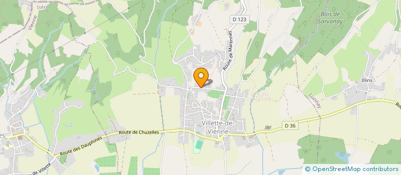 localisation de l'entreprise MONSIEUR ANDRE ORJOLLET  VILLETTE-DE-VIENNE