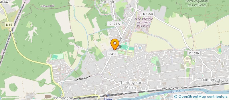 localisation de l'entreprise MONSIEUR ANDRE OSSANGA BIWOLE  THORIGNY-SUR-MARNE