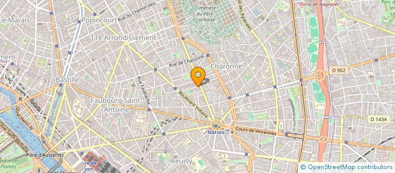 localisation de l'entreprise MONSIEUR ANDRE OUAKNINE à PARIS