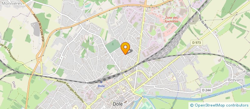 localisation de l'entreprise MONSIEUR ANDRE OUDET à DOLE