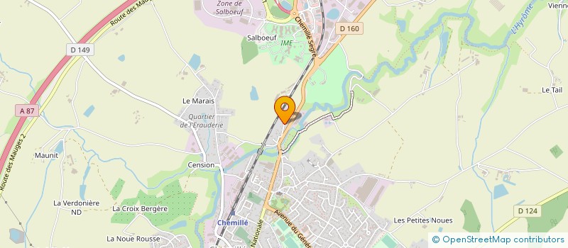 localisation de l'entreprise MONSIEUR ANDRE OUVRARD à CHEMILLE-EN-ANJOU