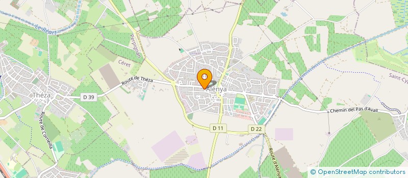 localisation de l'entreprise MONSIEUR ANDRE PAGES  ALENYA