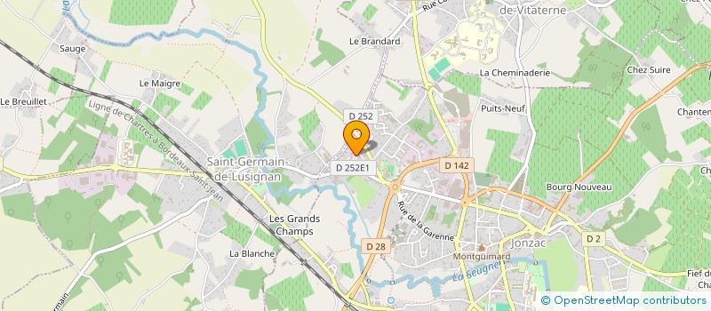 localisation de l'entreprise MONSIEUR ANDRE PAGES à JONZAC