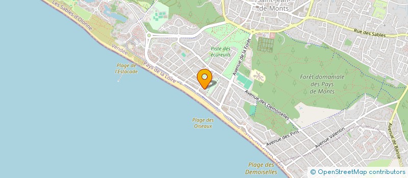 localisation de l'entreprise MONSIEUR ANDRE PAILLARD  SAINT-JEAN-DE-MONTS