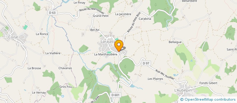 localisation de l'entreprise MONSIEUR ANDRE PALANDRE  LA CHAPELLE SUR COISE