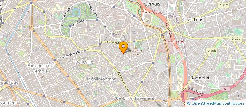 localisation de l'entreprise MONSIEUR ANDRE PANGRANI  PARIS