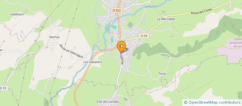 localisation de l'entreprise MONSIEUR ANDRE PANIS à JUSSAC