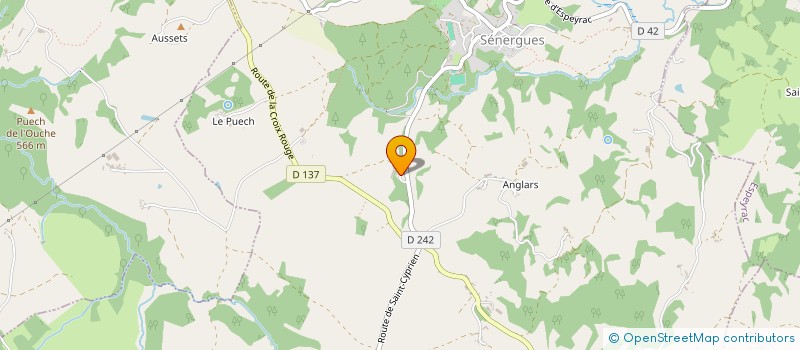 localisation de l'entreprise MONSIEUR ANDRE PANISSIE  SENERGUES