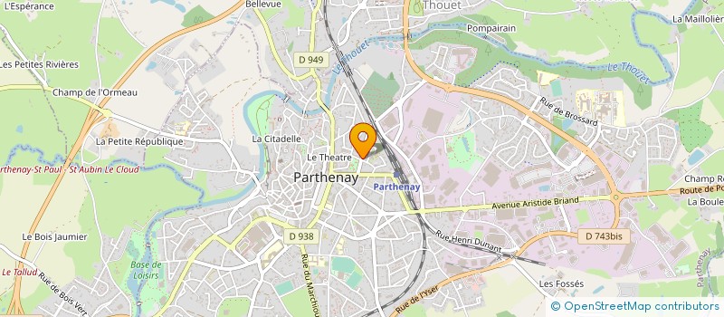 localisation de l'entreprise MONSIEUR ANDRE PANZANI à PARTHENAY