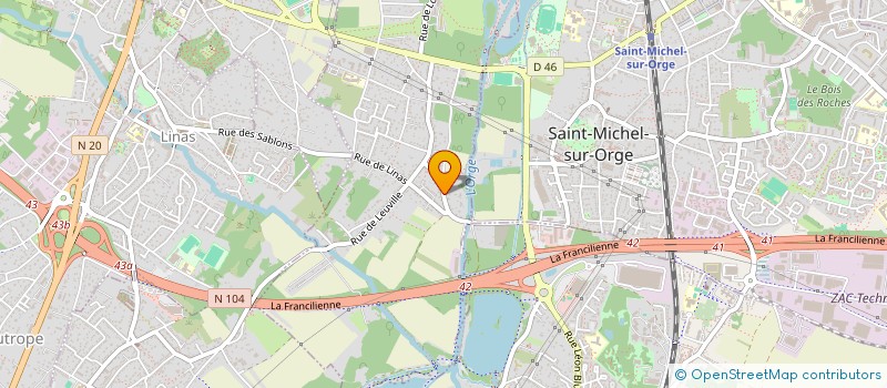 localisation de l'entreprise MONSIEUR ANDRE PAPILLON à LONGPONT-SUR-ORGE
