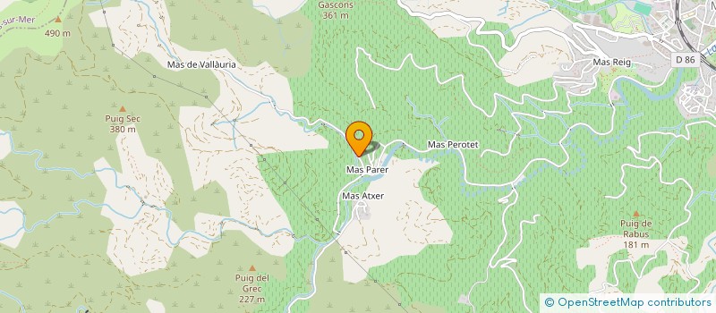 localisation de l'entreprise MONSIEUR ANDRE PARER  BANYULS-SUR-MER