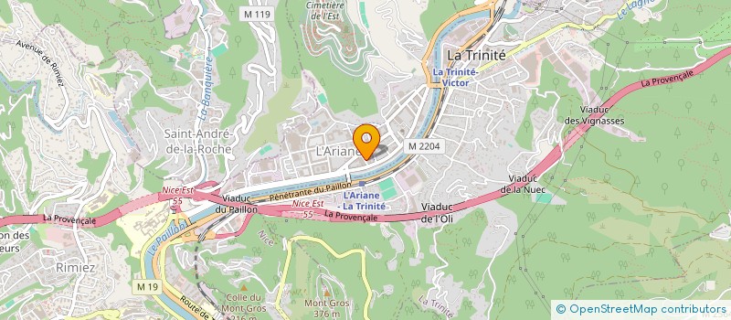 localisation de l'entreprise MONSIEUR ANDRE PARRINELLO  NICE