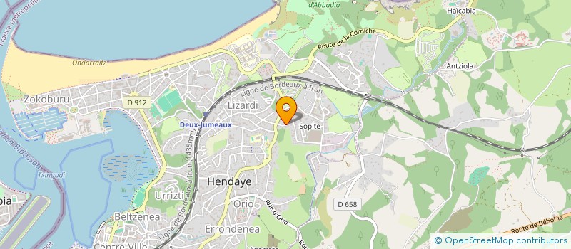 localisation de l'entreprise MONSIEUR ANDRE PARROT à HENDAYE