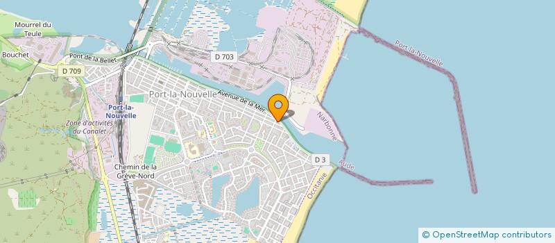 localisation de l'entreprise MONSIEUR ANDRE PASCAL  PORT-LA-NOUVELLE