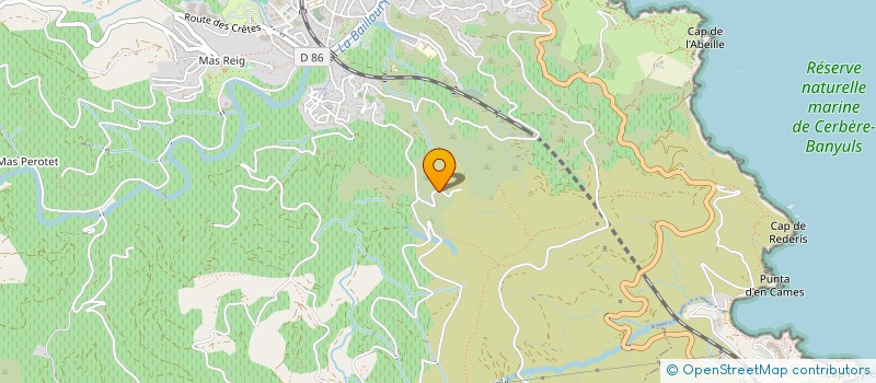 localisation de l'entreprise MONSIEUR ANDRE PASCUAL  BANYULS-SUR-MER