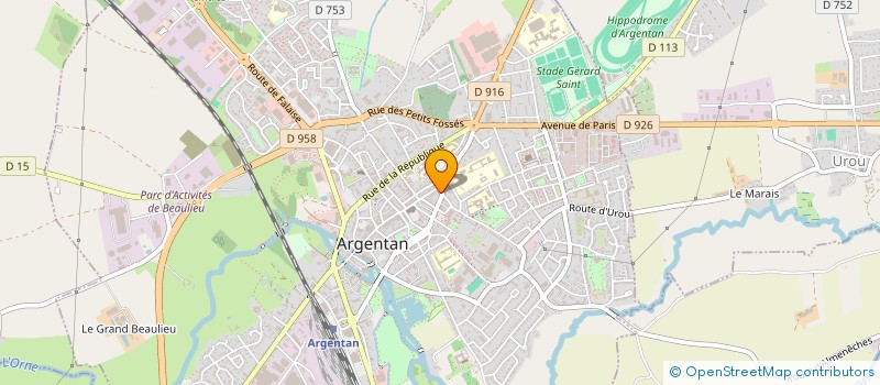 localisation de l'entreprise MONSIEUR ANDRE PASQUIER à ARGENTAN
