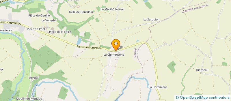 localisation de l'entreprise MONSIEUR ANDRE PAYS  GENILLE